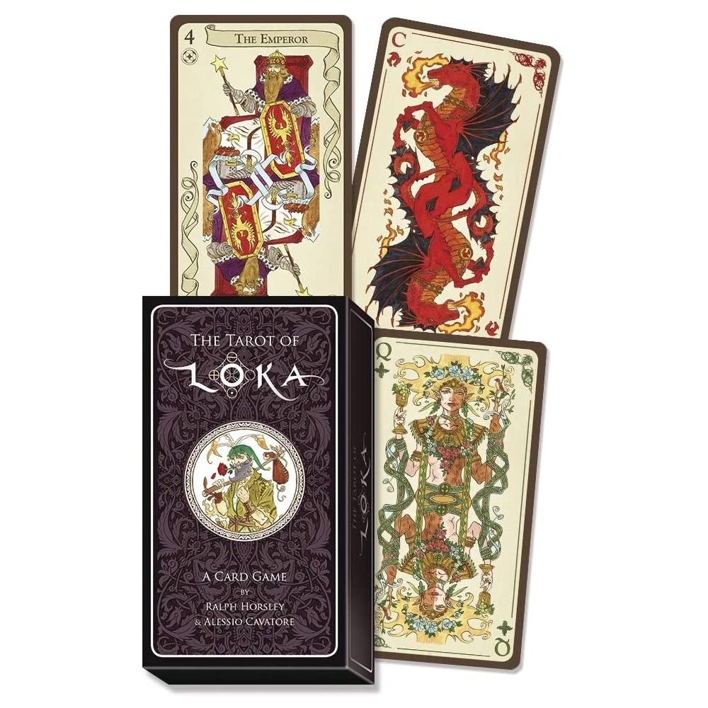 Tarot Loka angielska wersja talia wróżbiarska rozrywka gra planszowa na imprezę 80 sztuk/pudło