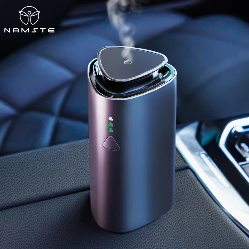 NAMSTE-humidificador difusor de coche, purificador de aire automático, ambientador Aromo, carga USB para difusor de aromaterapia de Aroma de coche, 1200mAh