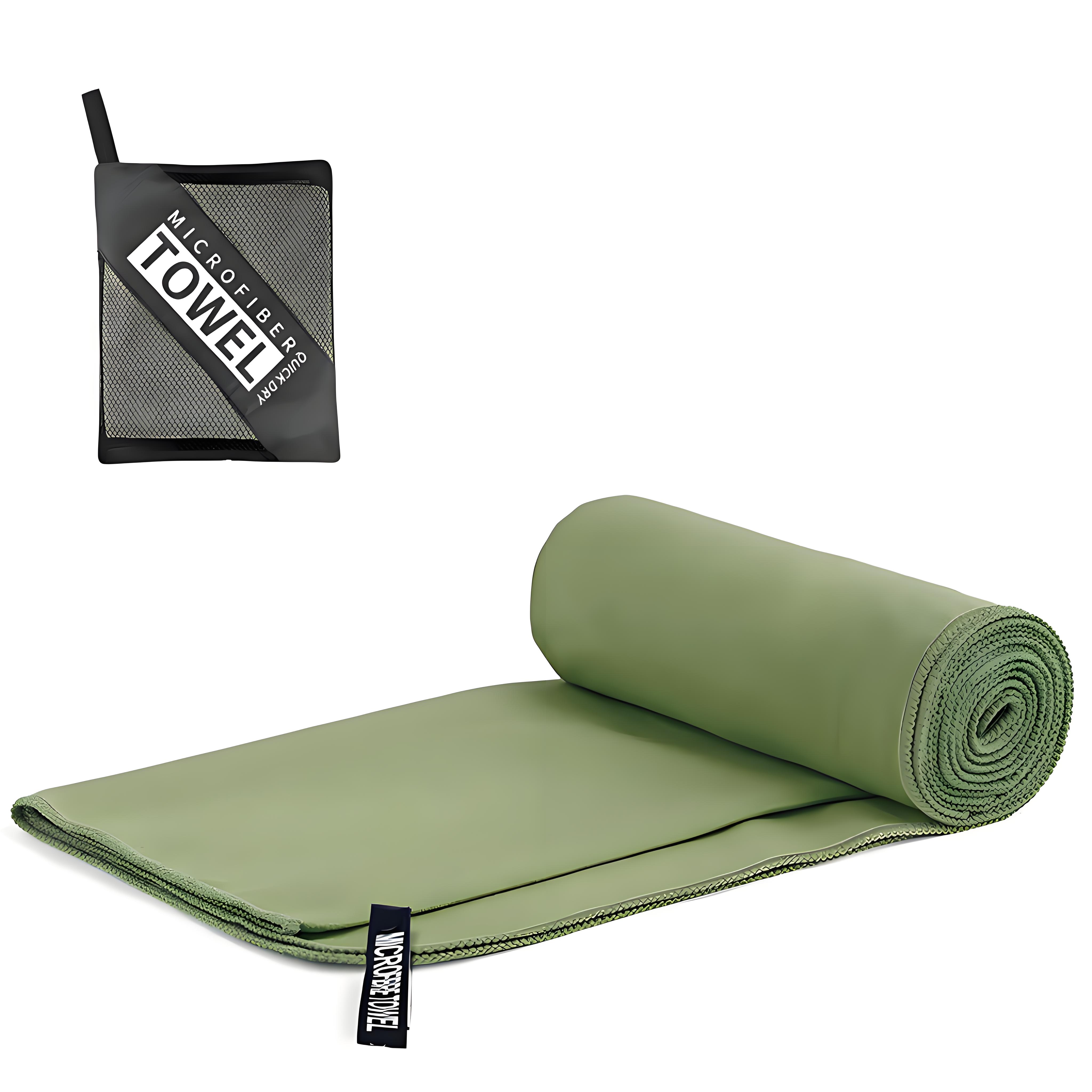 Schnell trocknendes Mikrofaser-Campinghandtuch, super saugfähiges Fitnessstudio-/Schwimmhandtuch, 40 x 80 cm, leichte Sport-/Strand-/Reisehandtücher