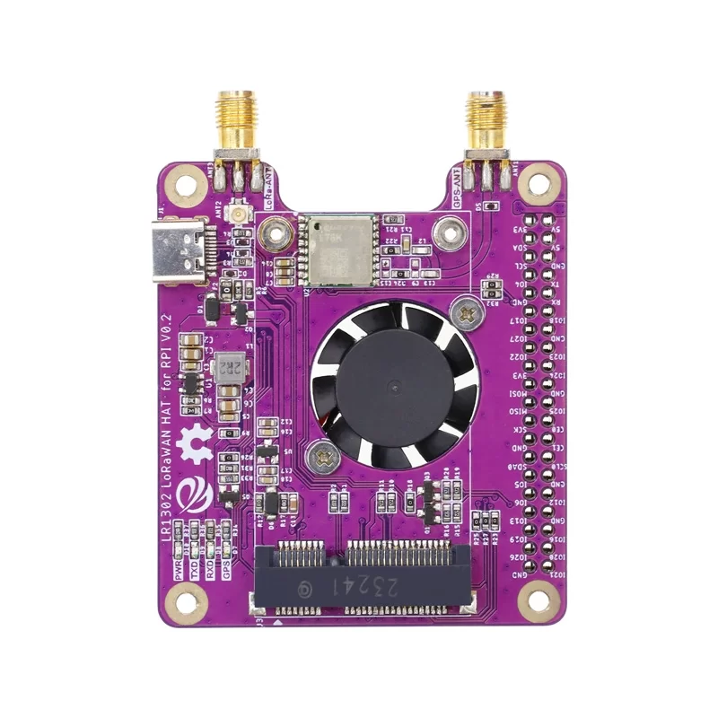 Elecrow LR1302 LoRaWAN Hat dla anteny RPI 868M/915MHz SX1302 GPS+BD Moduł dalekiego zasięgu Obsługa RaspberryPi 1 2 3 4 5 Series
