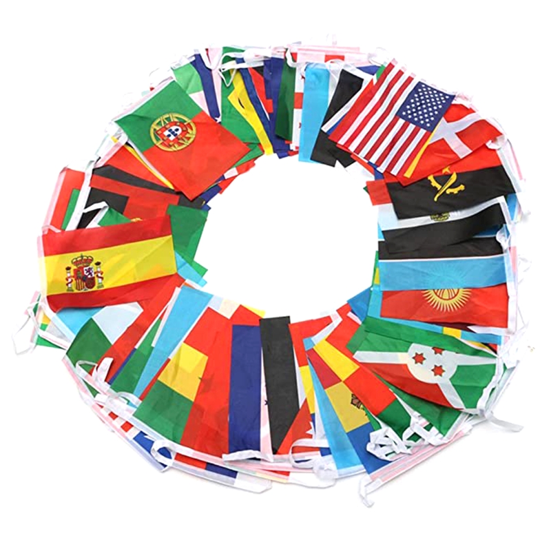 Bandera de Z-ONE, bandera nacional de 100/200 países, 14x21cm, 20x30cm, bandera de cuerda, países alrededor del mundo, bandera de las Naciones para decoración de fiesta