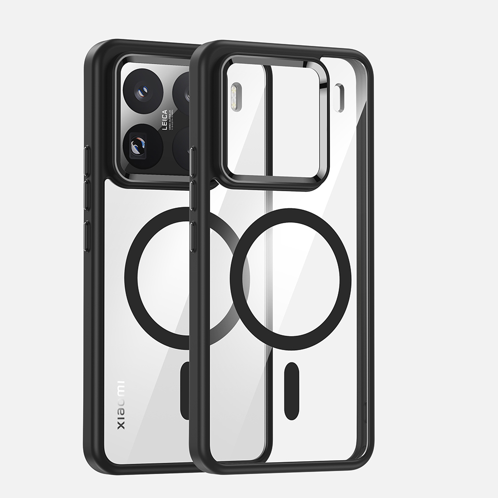 Para Xiaomi 15 / 15 Pro HD transparente a prueba de golpes funda de carga magnética TPU PC cubierta para Xiaomi Mi 15