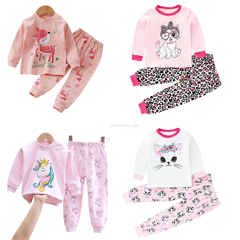 Little maven inverno outono bebê meninas conjuntos 2025 topos + calças conjuntos crianças roupas dos desenhos animados gatos pijamas roupas infantis algodão
