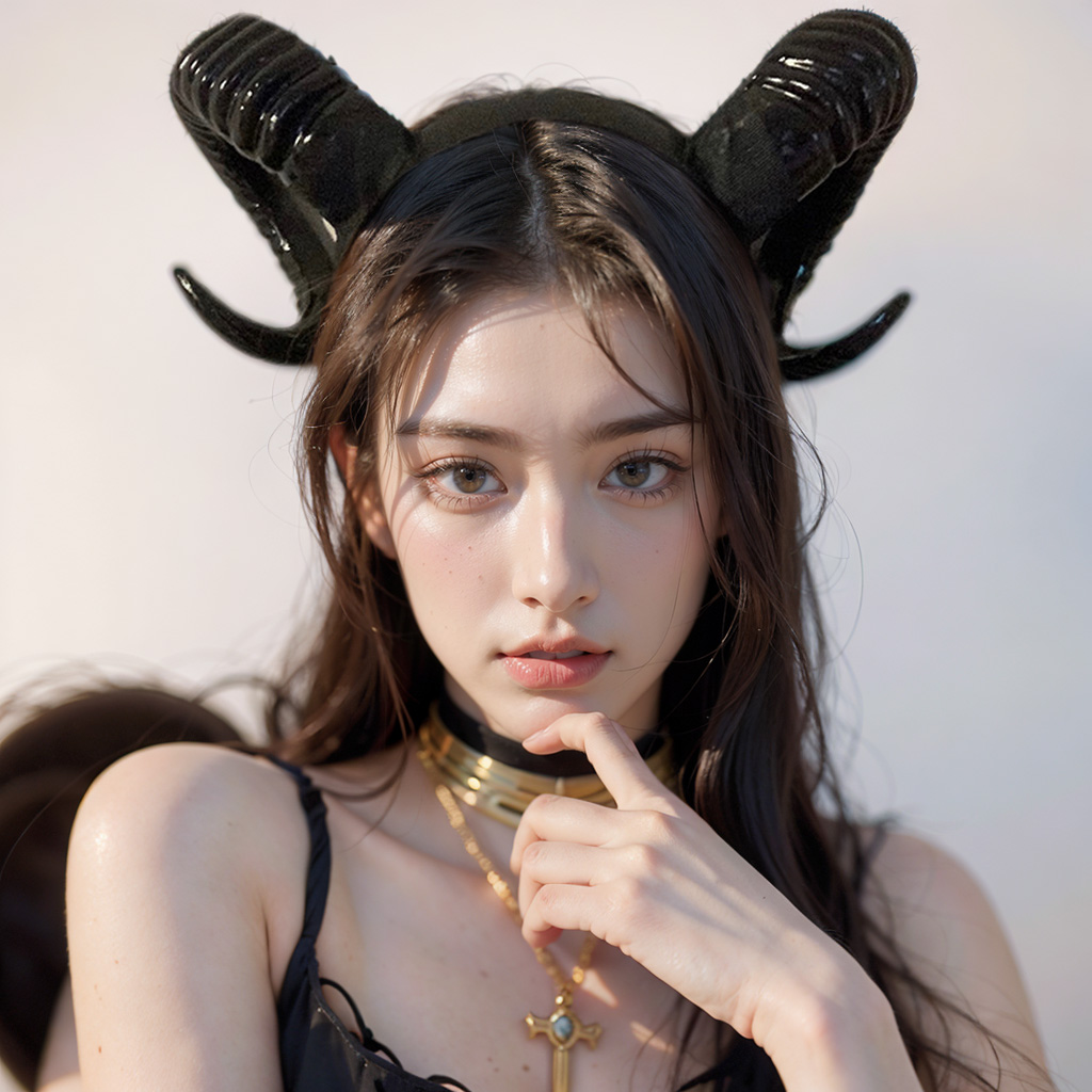 Tocado de cuerno de Demonio Negro, tocado de Cosplay, tocado gótico, Animal, oveja, cuernos de Diablo, diadema, accesorios de disfraz de fiesta de Carnaval de Halloween