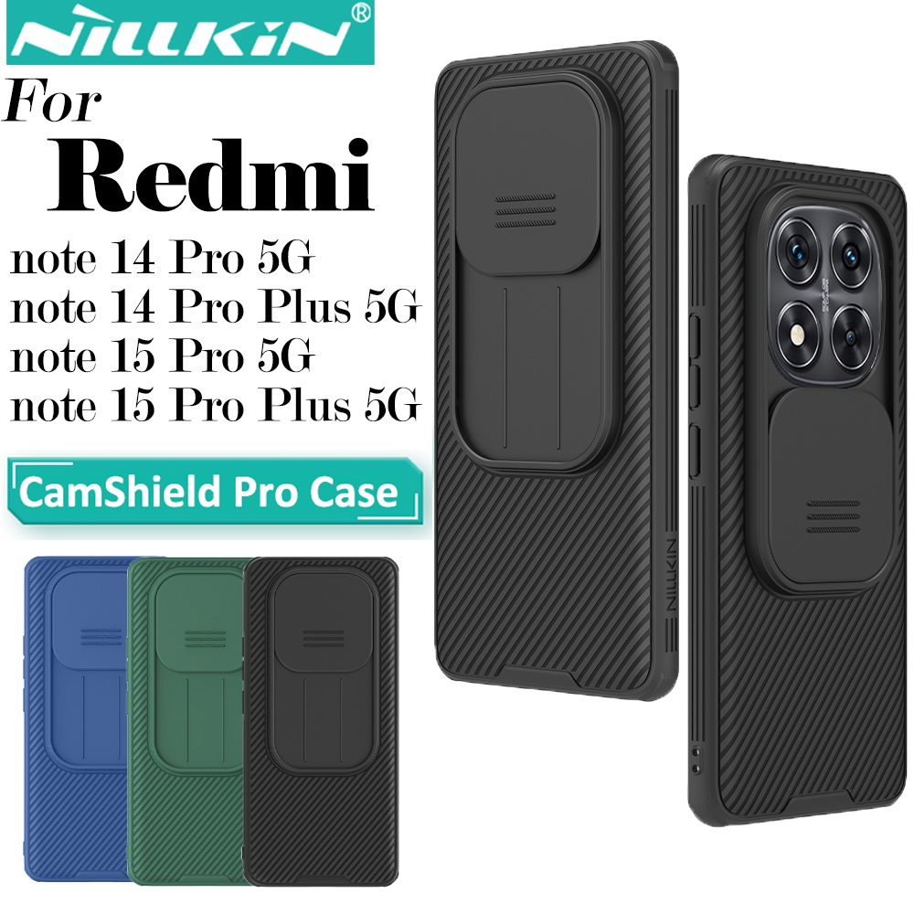Nillkin per Xiaomi Redmi Note 15 Pro Plus Note 14 Pro Plus 5G CamShield Pro Cover Scorrevole per Fotocamera, Protezione Antiurto, Custodia per Telefono