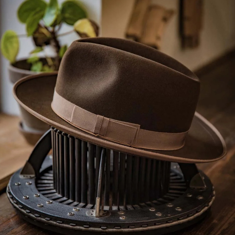 Miękki kapelusz Fedora z kokardą Elegancka damska zimowa jesienna wełniana czapka Kawa z szerokim rondem Jazz Church Panama Sombrero Cap