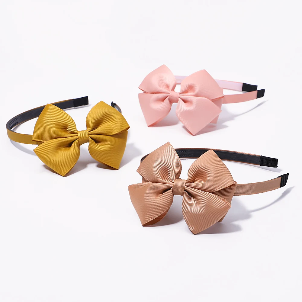 20 cores bonito bowknot bebê menina faixa de cabelo fita artesanal arcos de cabelo tiaras hairbands headwear acessórios para o cabelo