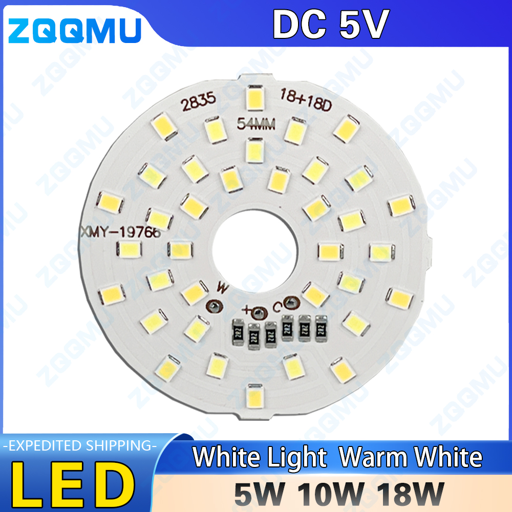 10 sztuk 5V tablica świetlna LED 5W 10W 18W 5730 SMD źródło światła uniwersalne jednokolorowe i dwukolorowe koraliki do lampy