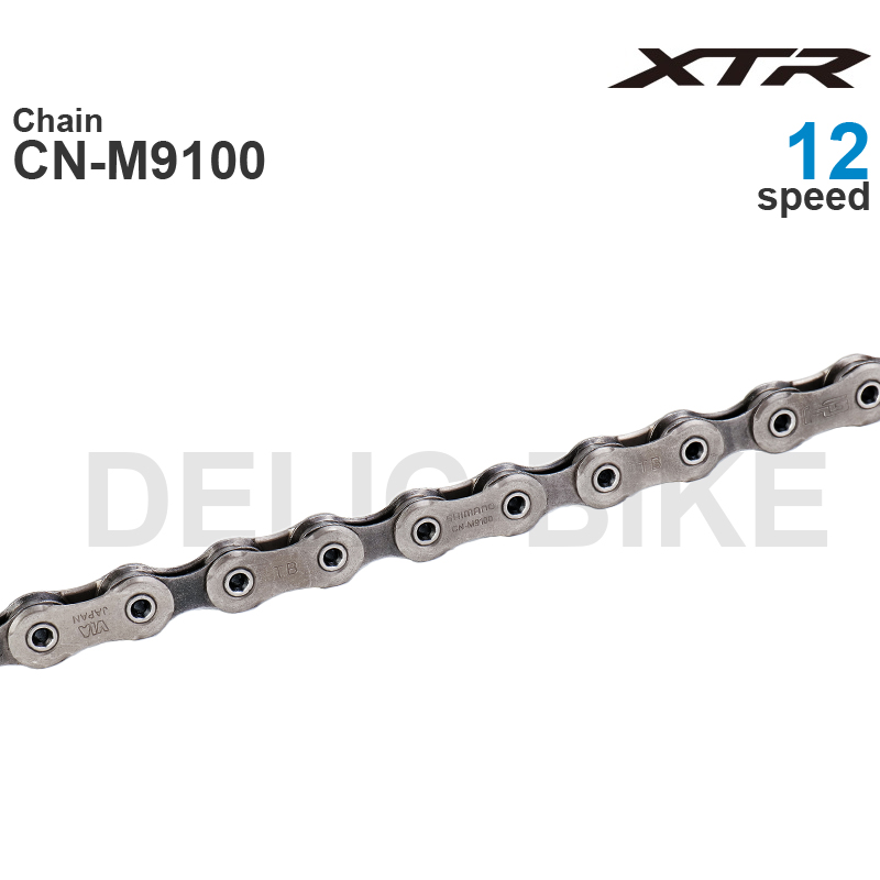 Oryginalny łańcuch SHIMANO XTR CN-M9100 12-biegowy łańcuch do roweru górskiego MTB M9100 116/126L z szybkozłączką