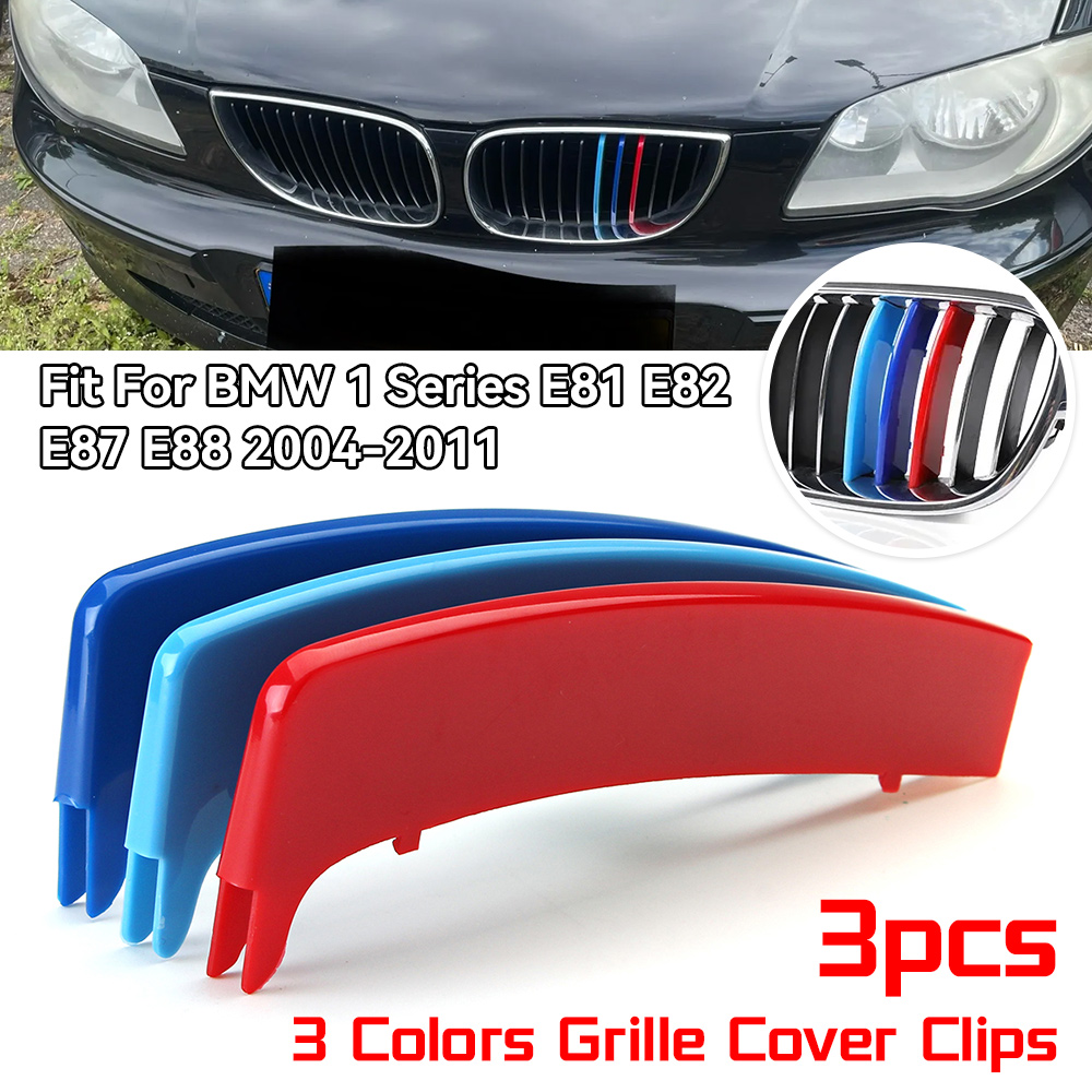Rejilla de red para coche, cubierta de parrilla, Clip embellecedor para BMW 1 Series E81 E82 E87 E88 2004 2005 2006 2007 2008 2009 2010 2011, accesorios para coche