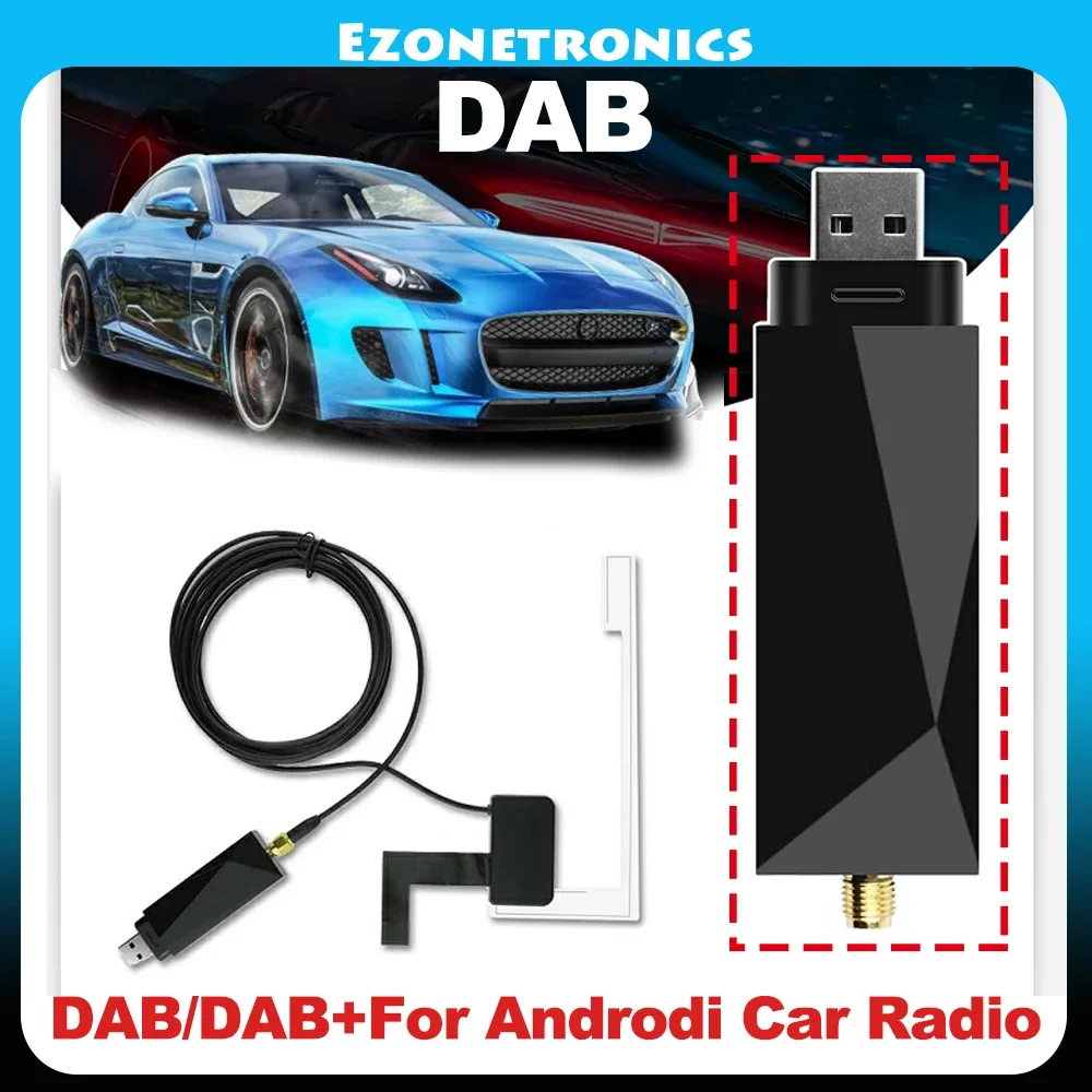 Универсальный DAB + антенна с USB-адаптером Android автомобильное радио GPS стерео приемник плеер