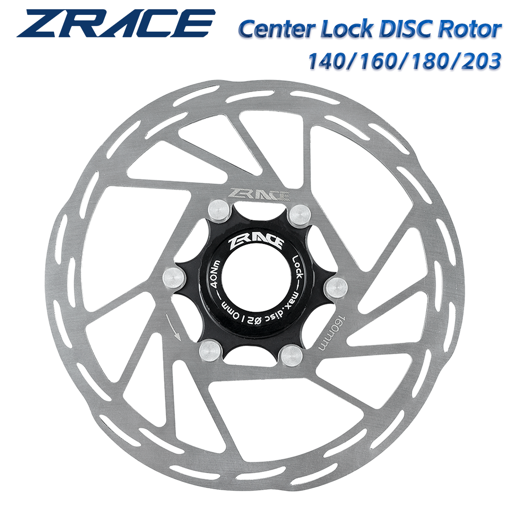 ZRACE Z1 Rotor Cakram Rem Sepeda dengan Pengunci Tengah, Rotor Cakram Rem yang Kuat dengan Disipasi Panas yang Baik, Rotor Mengambang 140mm 160mm 180mm untuk MTB / Rem Cakram Jalan Raya