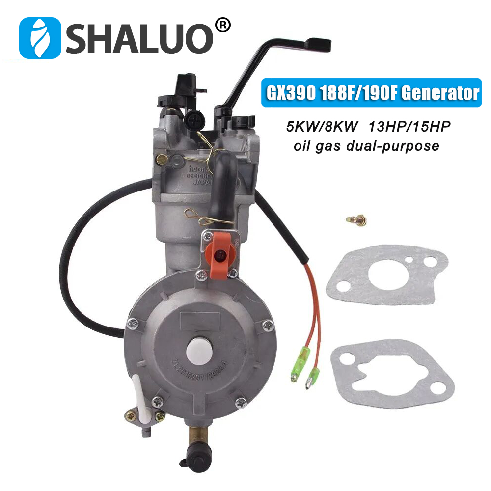 Kit de Conversão de Carburador Dual Fuel LPG 5KW 188F 190F 192F para Gerador a Gasolina 8KW 9KW 192F