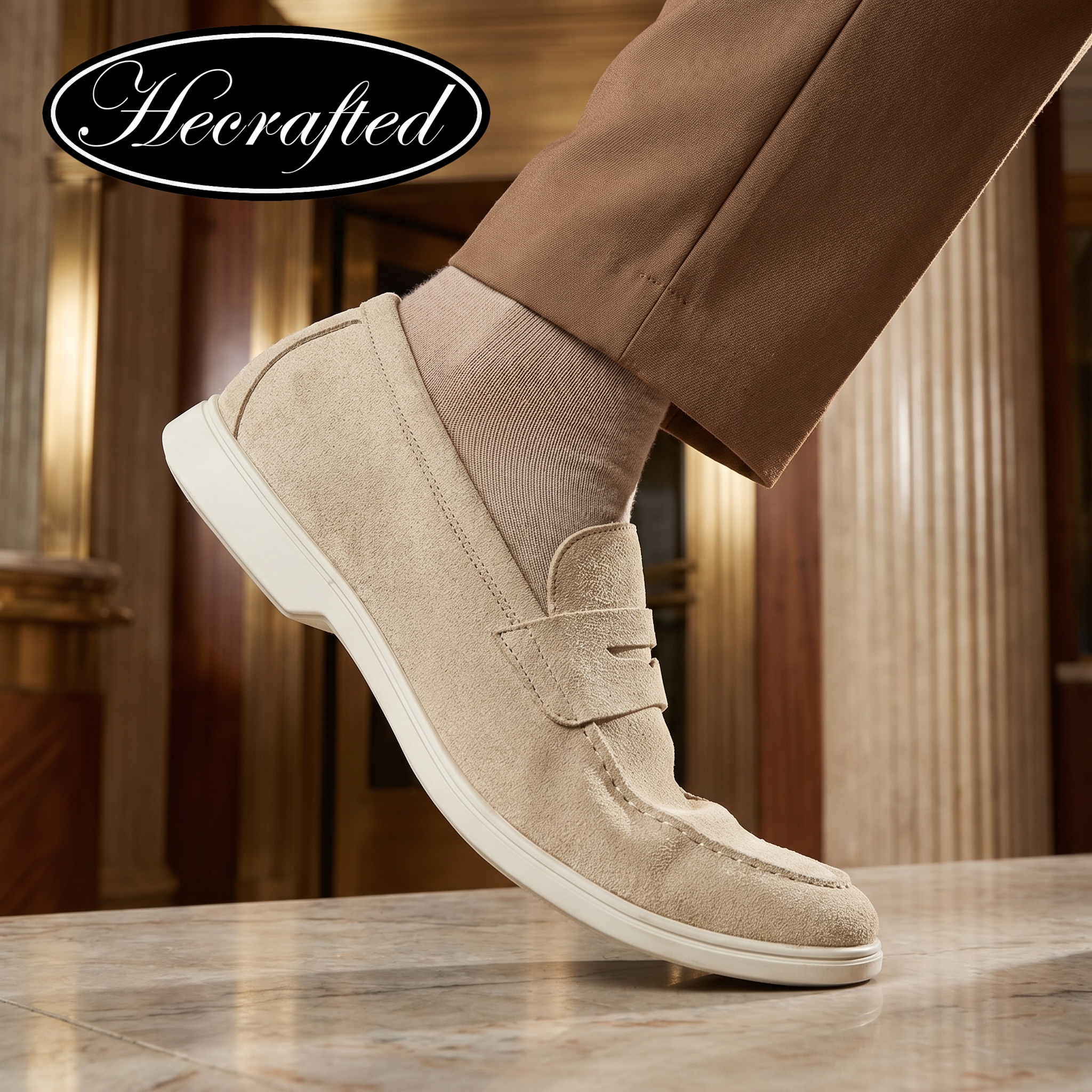 Herenloafers Zomer Ademend Comfortabel Modieus Heren lederen schoenen