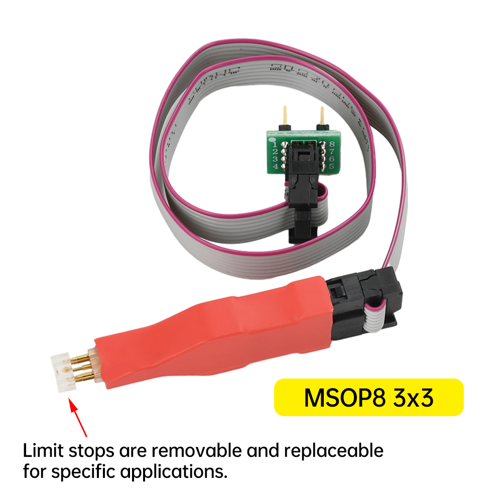 1 szt. TSSOP8 MSOP8 pobierz układ spalić zapisaj sondę sprężynową igłę Flash Eeprom Chip Burner kabel programator