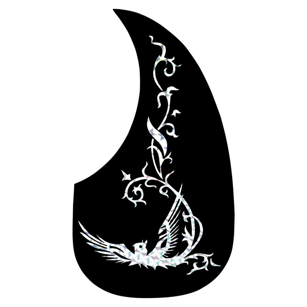 A71P Guitar Anti-Skid Plate Teardrop-Shaped Folk Classical Guitar Pickguard Anti-Scratch