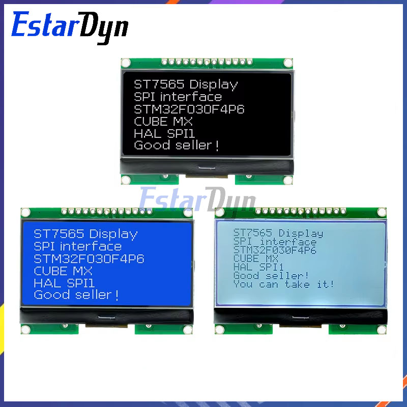 Estardyn Lcd12864 12864-06D, 12864, módulo LCD, COG, con fuente china, pantalla de matriz de puntos, interfaz SPI