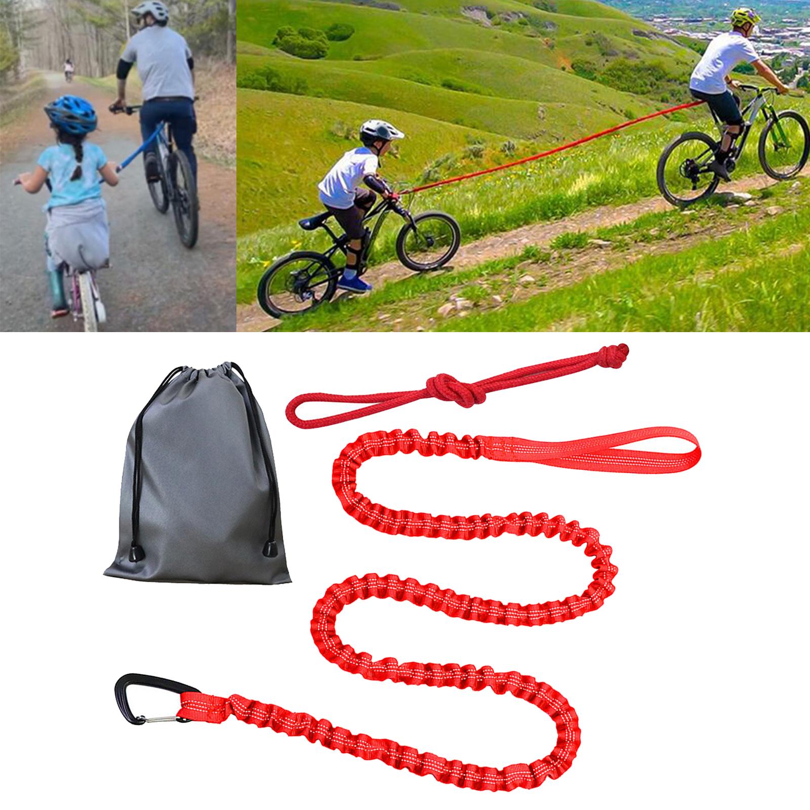 Abschleppseil, Abschleppseil für Kinder, Bungee mit Karabiner, MTB