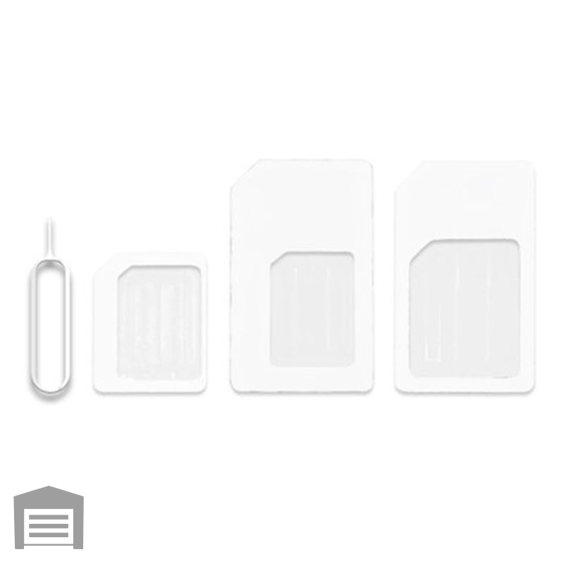 4-in-1 Nano SIM Card Adapter Connector Kit Micro sim Standard Sim Card Converter with Card Needle For Smart Phone IPhone Tablet