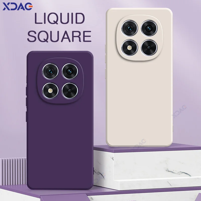 Casing ponsel lapisan ganda mewah untuk Xiaomi POCO X7 5G versi Global tas ponsel silikon cair kotak lunak POCOX7 penutup Armor