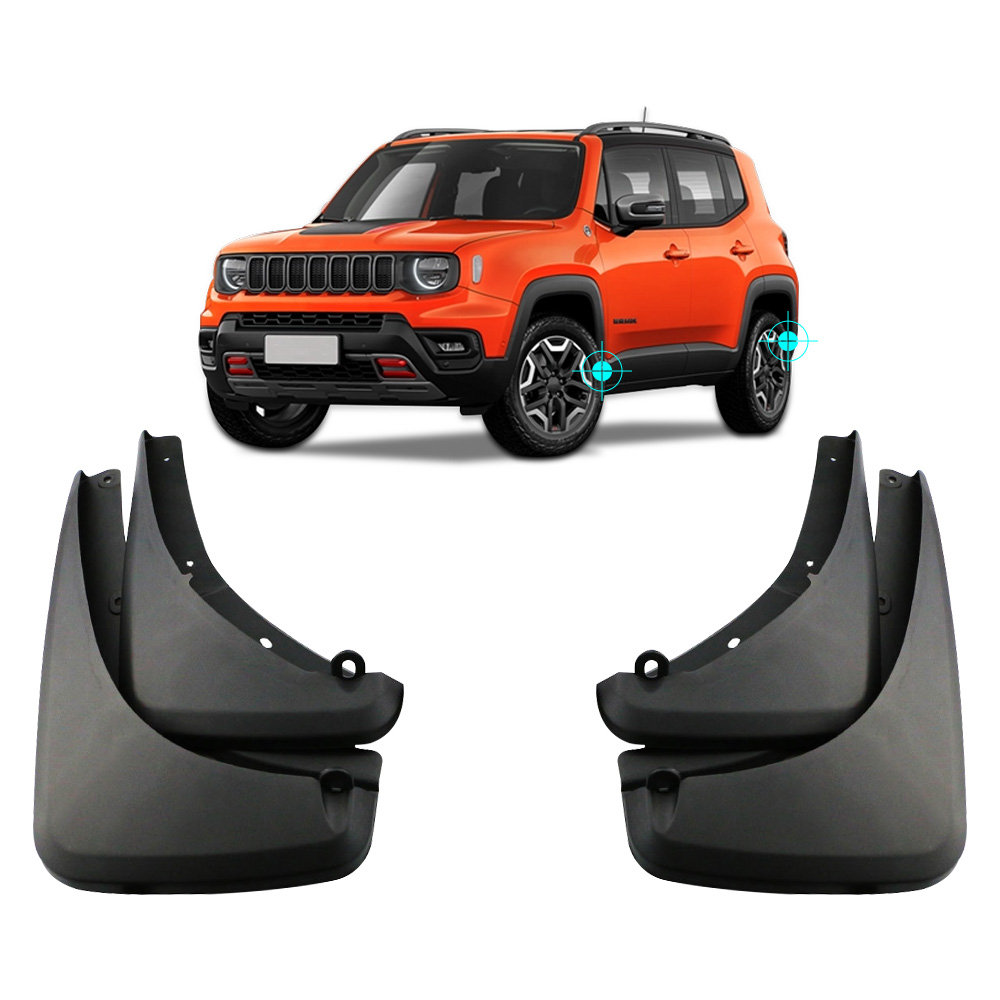 Guardabarros para Jeep Renegade 2014-2022, Juego de 4 Piezas, Guardabarros Delanteros y Traseros, Protectores Contra Salpicaduras, Accesorios para Guardabarros