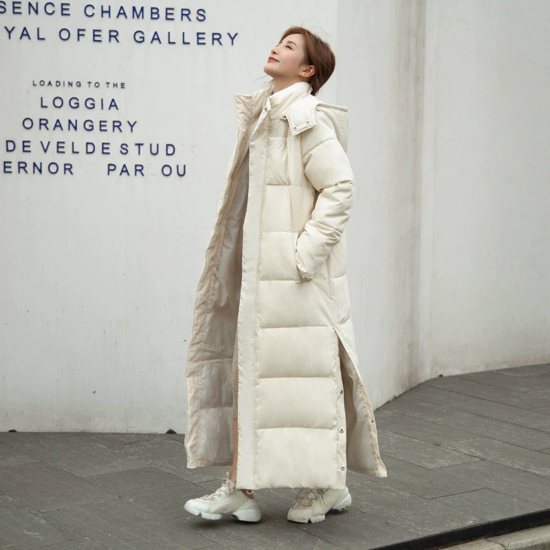 Novo inverno feminino casaco de algodão coreano solto engrossar quente alongar casaco de algodão 2025 feminino com capuz longo parkas plus size outwear