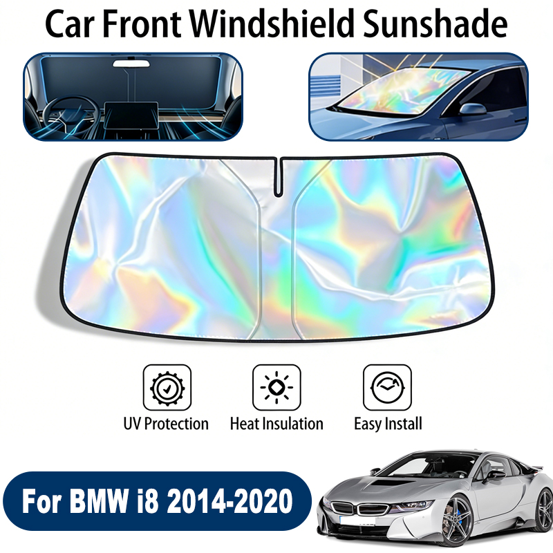 Osłona przeciwsłoneczna na przednią szybę samochodu, odblaskowa, chroniąca przed promieniowaniem UV, do BMW i8 I12 I15 2014-2020