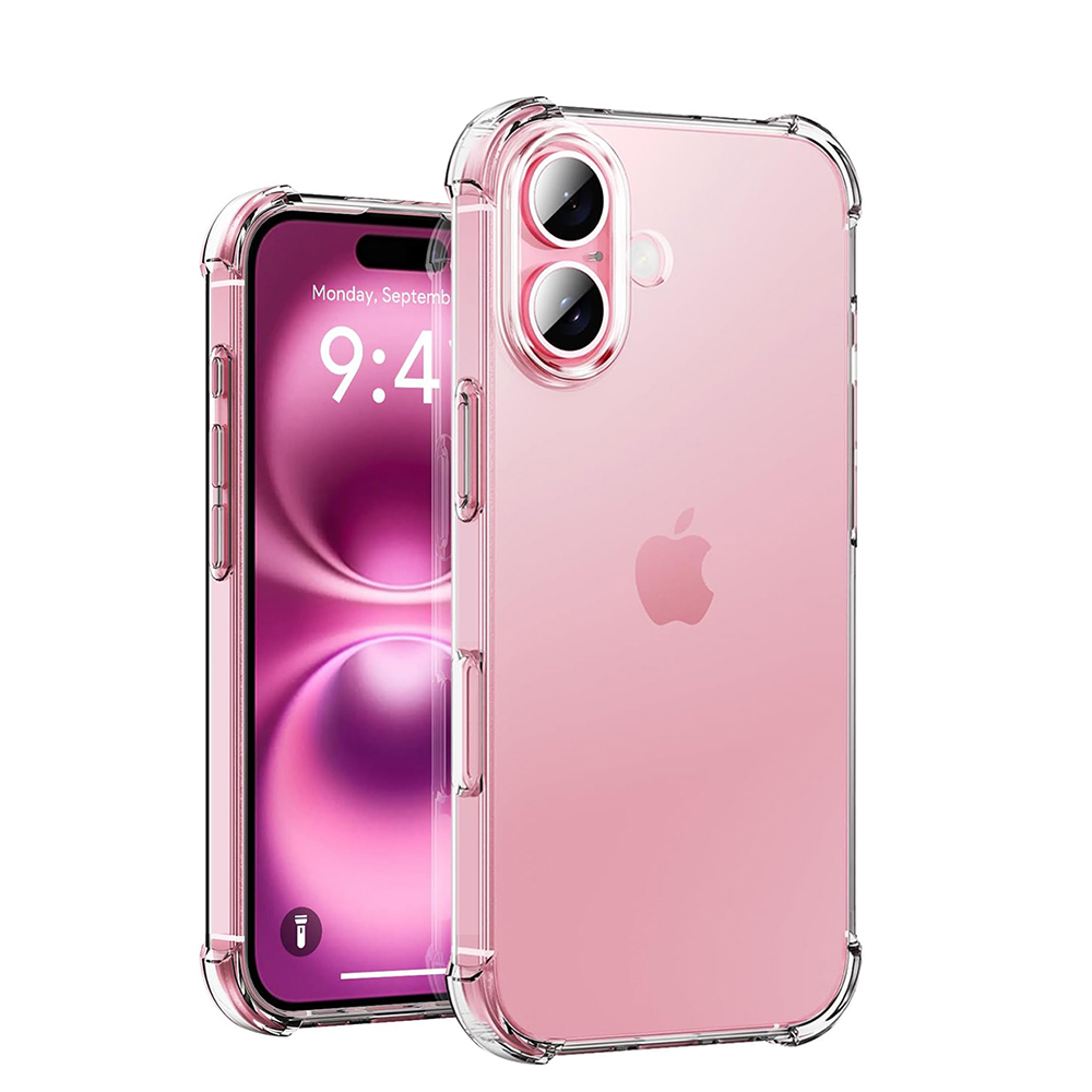 Jaspever Silicone Soft Shockproof Case For iPhone 17 Air 16 15 14 13 12 11 Pro Max Plus Transparent Clear Cover Ultra Thin Shell