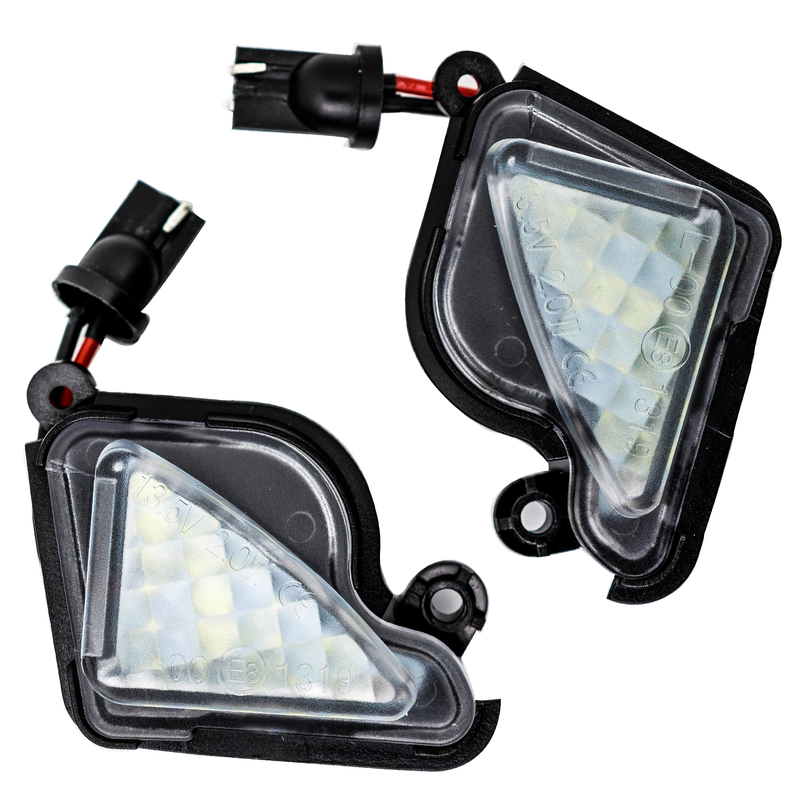 Luz blanca para espejo lateral, sin Error, lente transparente brillante, lámpara LED Canbus para coche, montaje para Skoda Superb Mk2 Octavia a5 a7, 2 uds.
