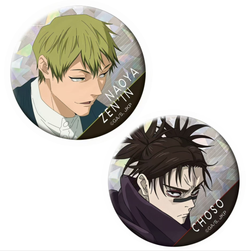 Broszka z postaciami z anime, kreskówek, Jujutsu Kaisen, Zenin Naoya, Choso, przypinki, odznaki do plecaka, ozdobne rekwizyty, prezent na festiwal