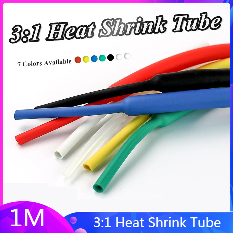 1 Mt/los 3:1 Schrumpf Schlauch mit Kleber Dual Wand Schläuche Durchmesser 1.6/2.4/3.2/4.8/6.4/7.9/9.5/12,7mm Klebstoff Gefüttert Hülse Wrap