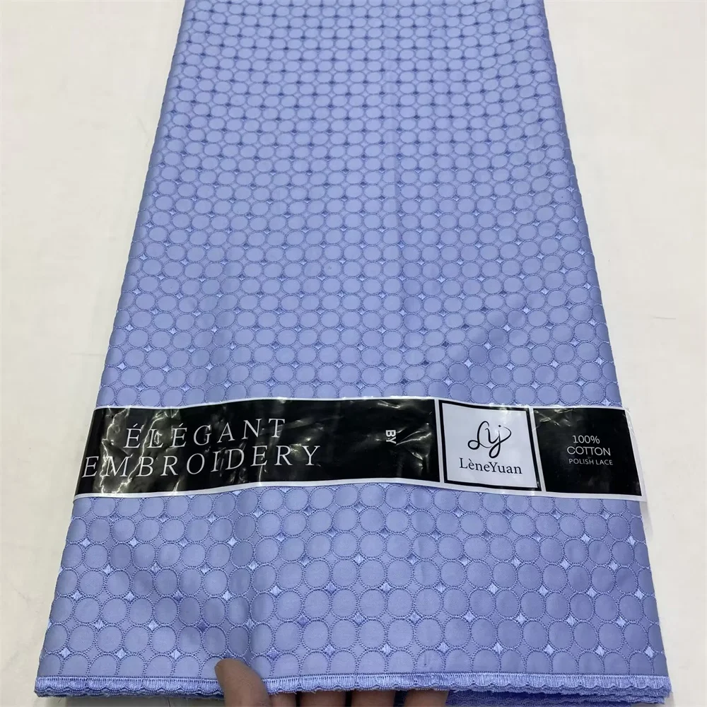 Sj renda 2025 alta qualidade suíça voile renda na suíça algodão polonês tecido vestido masculino tecido de renda para vestido de casamento africano