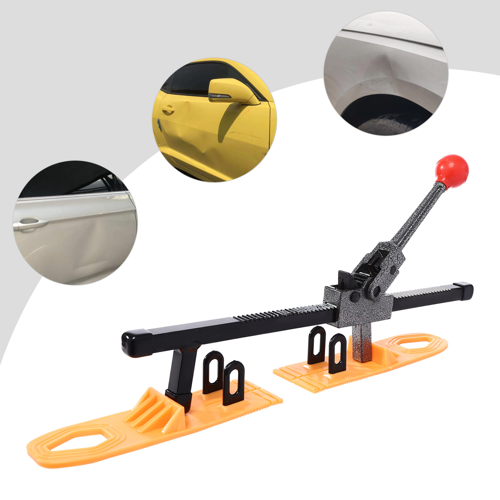 Kit de débosselage, outil de réparation de carrosserie de voiture avec extenseur en fer et plaques de traction pour moto, réfrigérateur, Machine à laver, bricolage, réparation à domicile