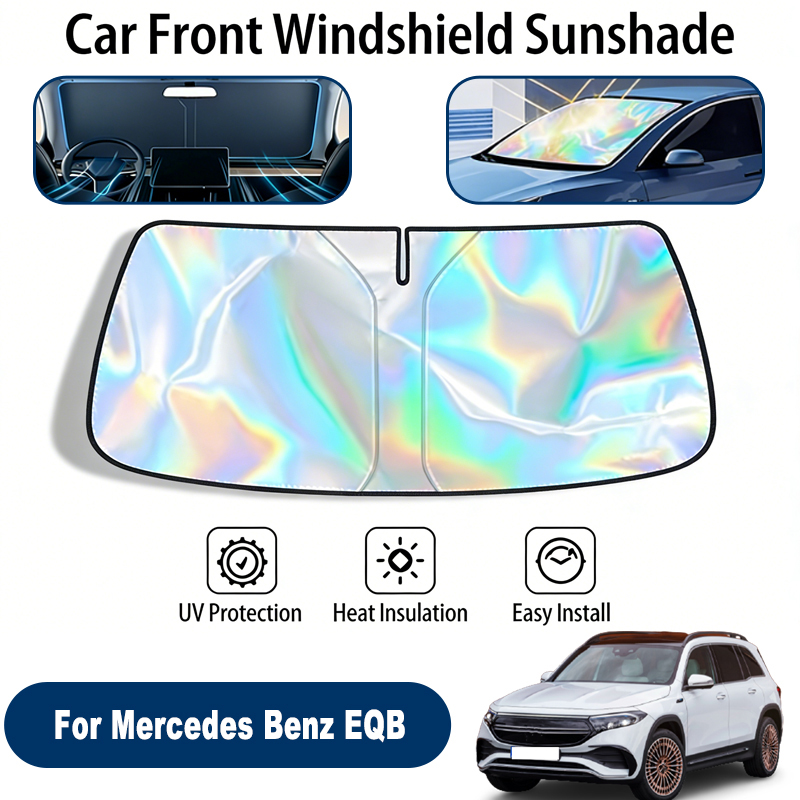 Солнцезащитный экран для лобового стекла Mercedes Benz EQB, складной, отражающий УФ-излучение, защитный чехол для переднего окна, аксессуары