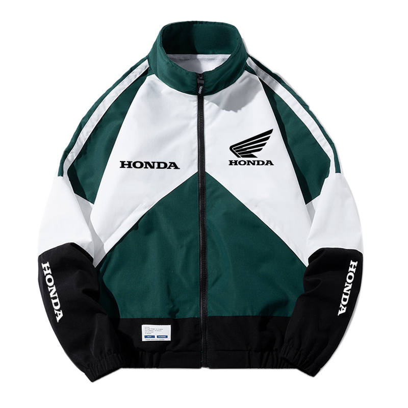 Новая мужская куртка Honda 2026 – Ветрозащитная куртка – Куртка в стиле хип-хоп для уличной моды – Гоночный костюм – Модная женская куртка на молнии от трендового бренда
