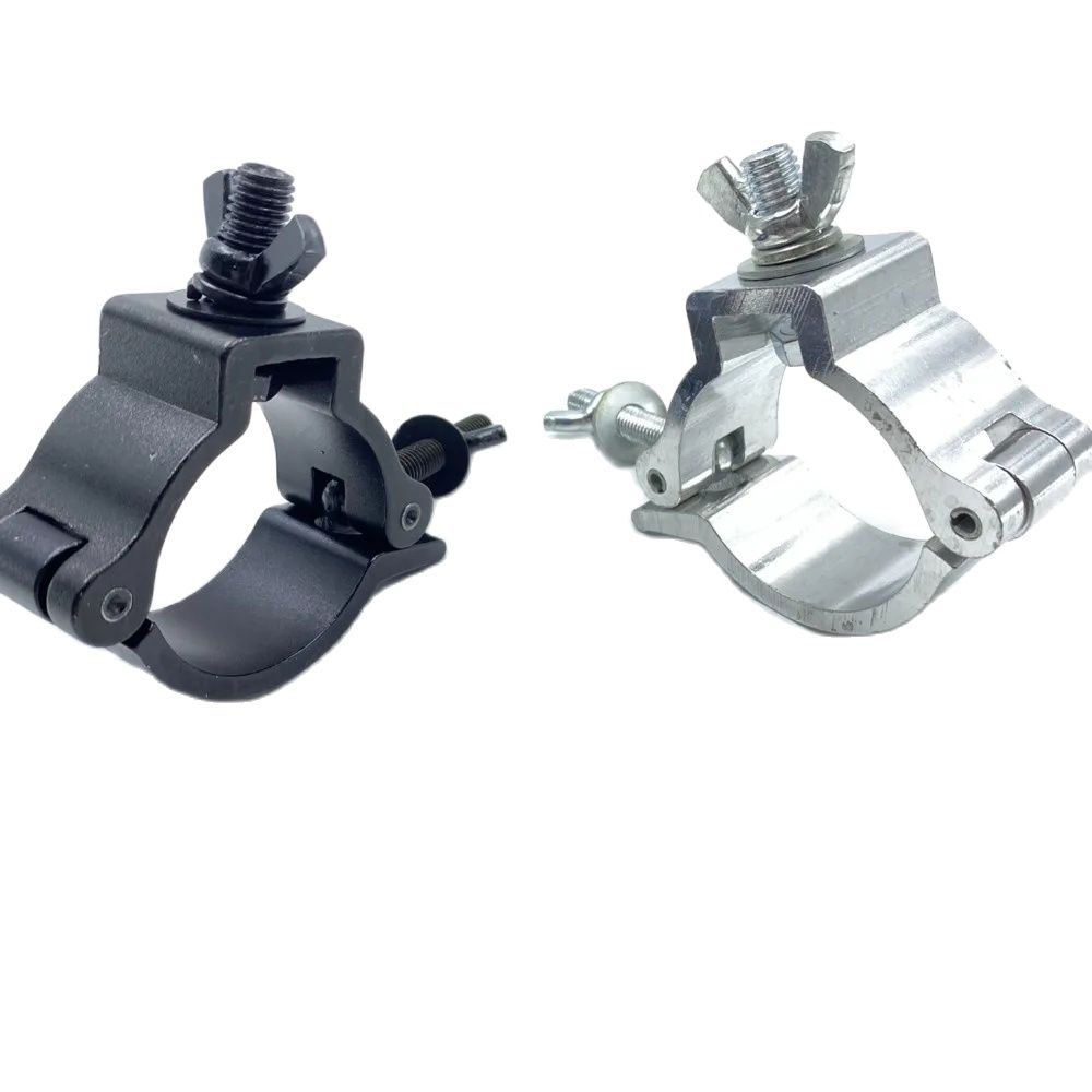 Gancho de luz para Dj, abrazadera O de aleación de aluminio de 46-51mm, ganchos en C, soporte de cabeza móvil, abrazaderas de alta resistencia, accesorio de iluminación para tienda