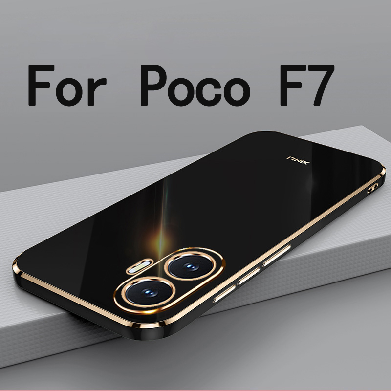 For Poco F7 Case Cover High Quality Soft TPU Anti-fingerprint Camera Protection Case For Poco F7