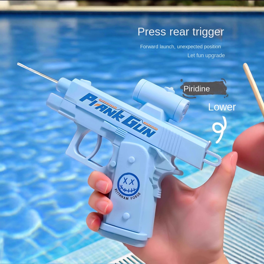 ฤดูร้อนกลางแจ้งน้ํา 2-Way Squirt Gun-กดและสเปรย์ปืนฉีดน้ํา,ย้อนกลับ Splash ของเล่นสําหรับ Prank Fun,ความเครียดบรรเทา,น้ําต่อสู้เกม