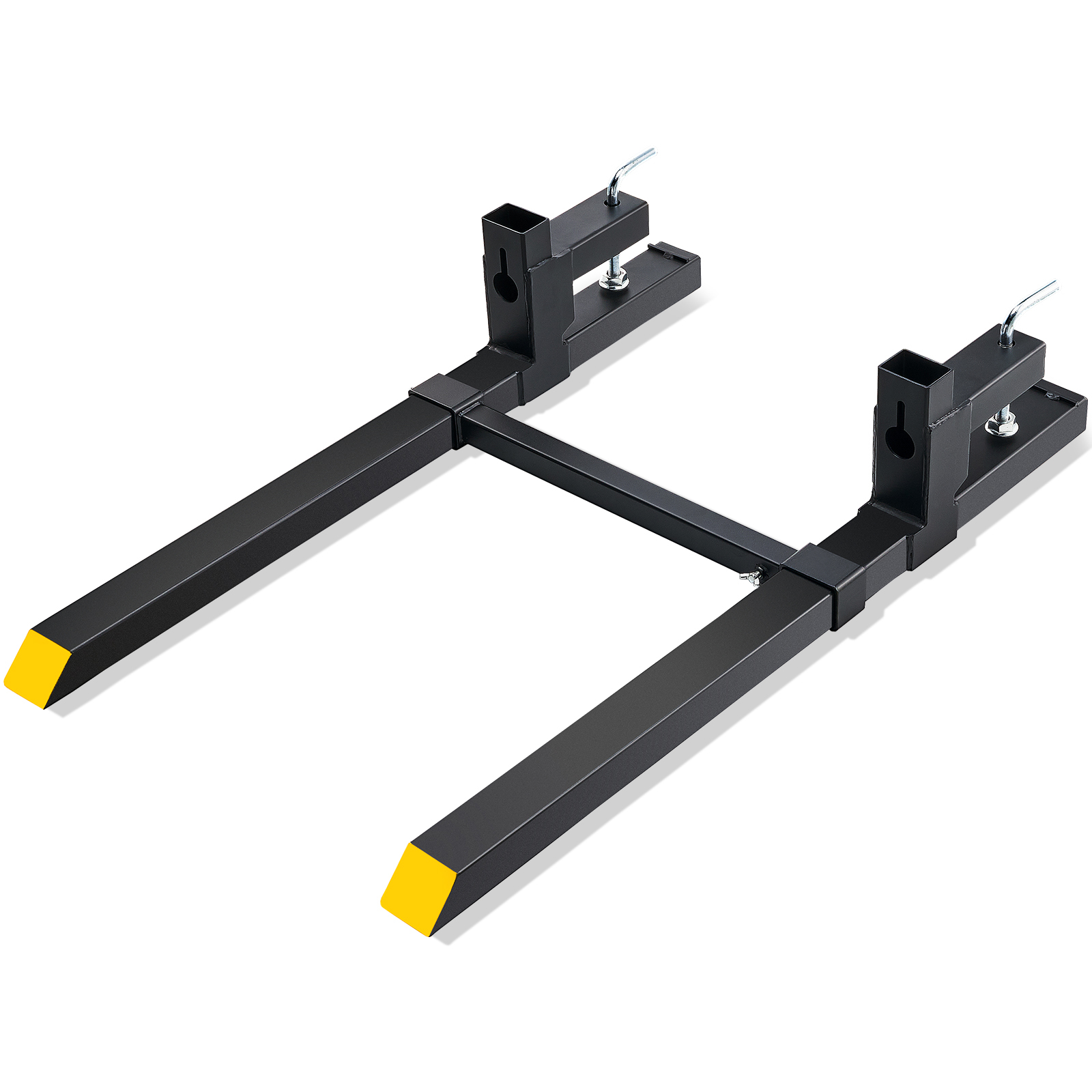 SucceBuy 43"/60" Klemme auf Palettengabeln 2000/4000 lbs Traktor-Eimergabeln Schwere Palettengabeln für Kompaktlader-Traktor-Aufsatz