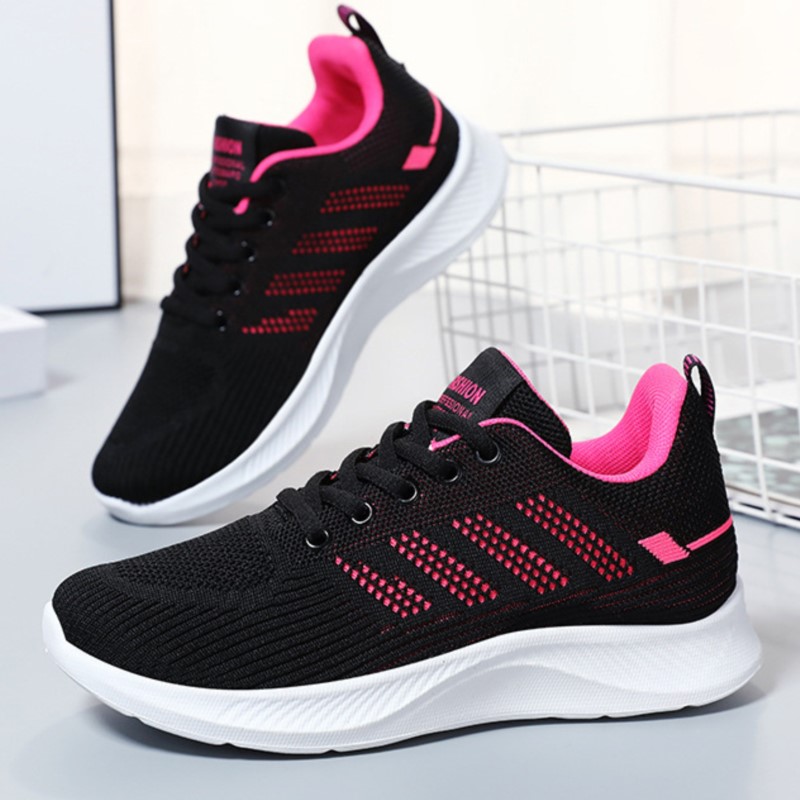 Litfun Casual sportschoenen voor dames Mode Vrouwelijke sneakers met zachte bodem Ademende loopschoenen Vrije tijd Lichte flats Schoenen