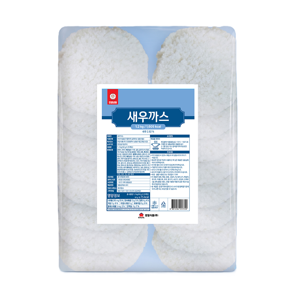 천일식품 새우까스 1.2kg