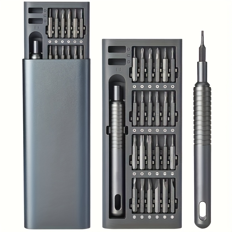 25-in-1 mini-schroevendraaierset, kleine schroevendraaiers met platte kop en kruiskop, geschikt voor elektronica, precisie-reparatiegereedschap