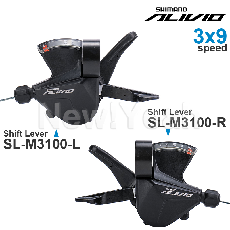 SHIMANO ALIVIO M3100 2/3x9 palanca de cambios de velocidad SL-M3100-R SL-M3100-L SL-M3100-2L piezas originales de bicicleta MTB