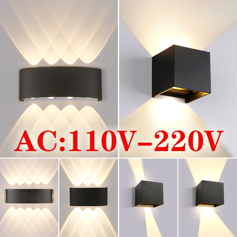 Led Wall Lamp LED-Wand leuchte Außen leuchten wasserdichte Wand leuchten Wand leuchte AC85-265V wandlamp binnen für Heim dekoration Schlafzimmer Wohnzimmer Beleuchtung