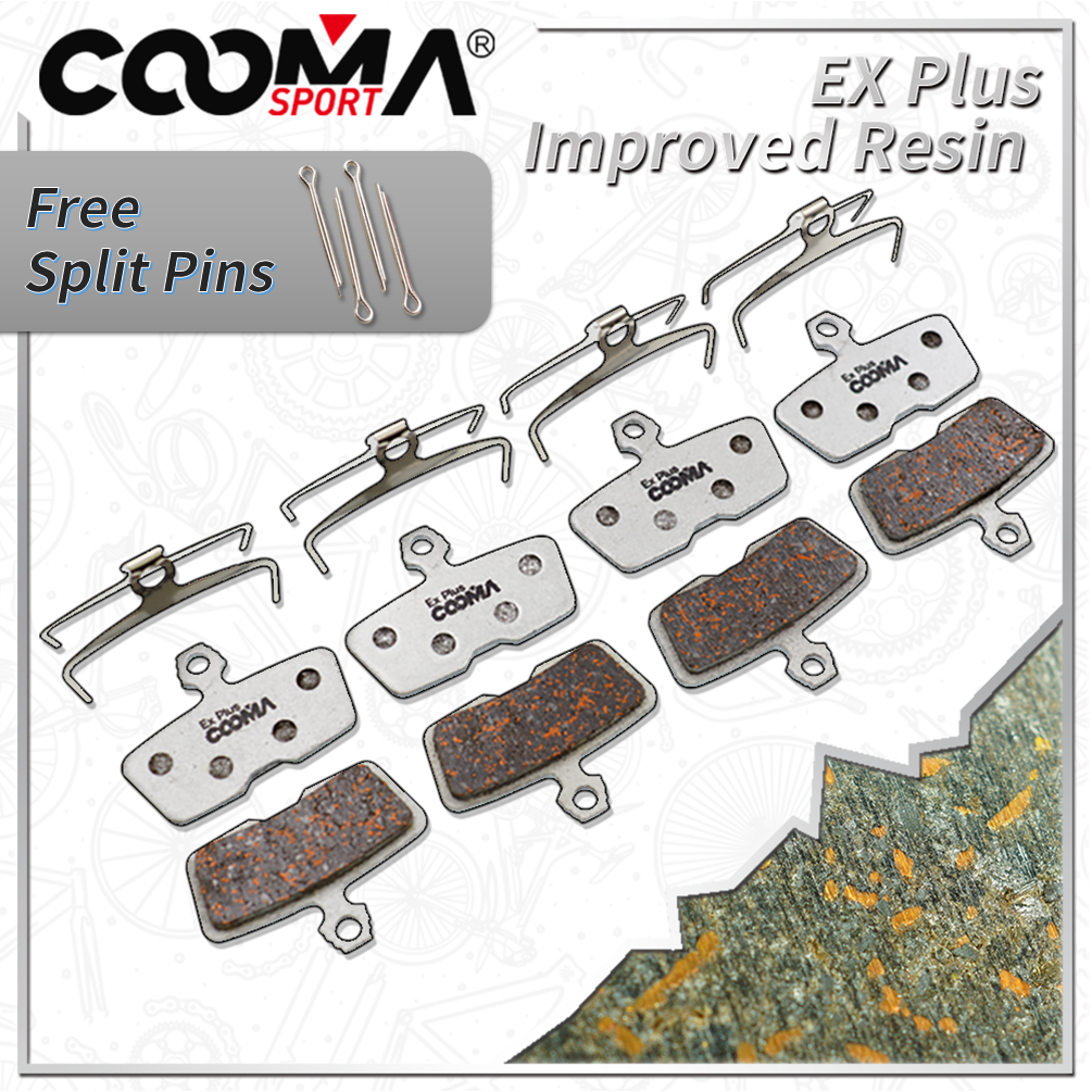 4 пары велосипедных тормозных колодок для SRAM Motive, DB8, Code, CODE R (с 2011 года по настоящее время), DB 4 pistons, Guide RE, Ex Plus Alu-Alloy
