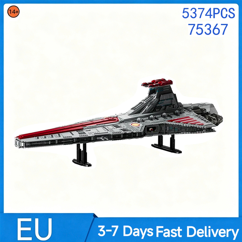 5374 Pieces Attack Cruiser Building Blocks Movie Diy Model Bricks Toys Compatible With Set 75367 Adults Birthday Christmas Gifts