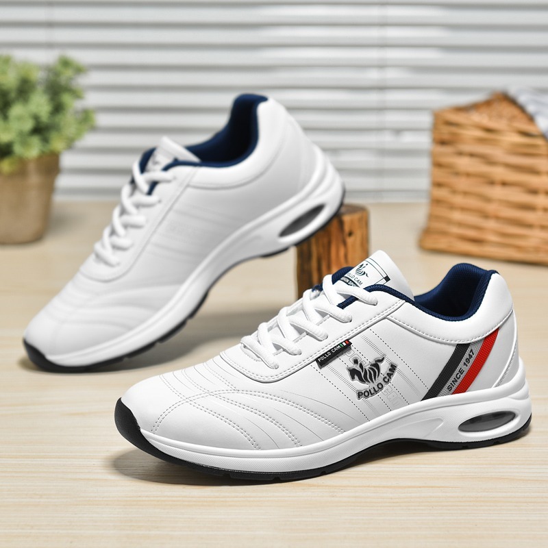 Męskie skórzane sneakersy, uniwersalne buty codzienne, antypoślizgowe obuwie do biegania na zewnątrz, modne.