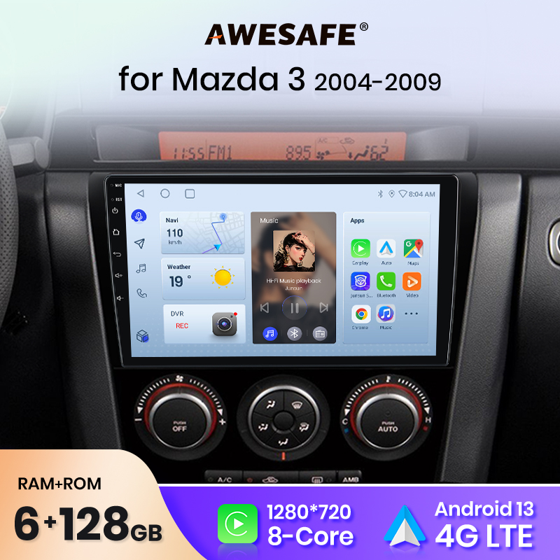 AWESAFE PX9 Für Mazda 3 bk 2004 2005 2007 2008 2009 Auto Radio Multimedia-Player GPS 2 din Android 2din CarPlay Autoradio