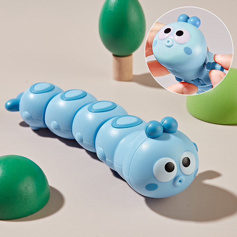 Dessin animé chenille encadenée pour enfants, mignon, mignon, amusant, en mouvement, en cours d'exécution, petits animaux, Guide interactif, jouet rampant pour bébé, cadeaux