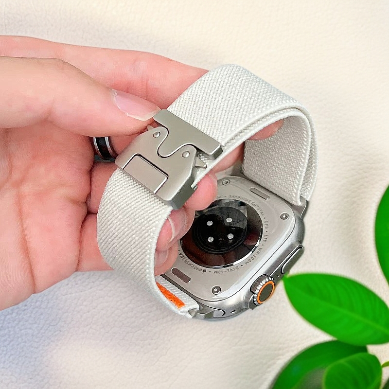Correias de pára-quedas para apple watch ultra 2 band 49mm 46mm 44mm 42mm 40mm 41-45mm pulseira correa iwatch série 10 11 9 8 7 6 3 se